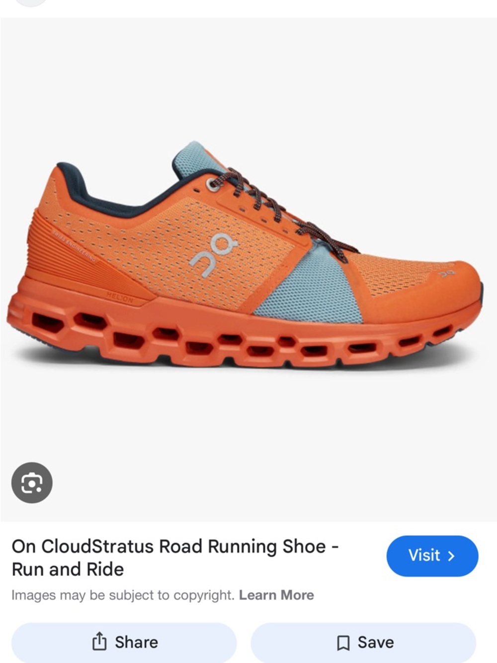 On Cloudstratus Orange/Wash - Picture 3 of 12